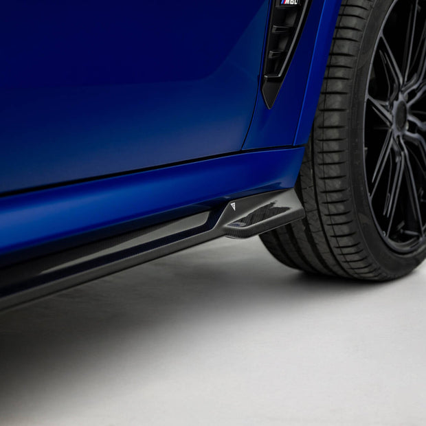 Prepreg Carbon Fiber Sidokjolar för BMW X5 M-Pack G05 Facelift