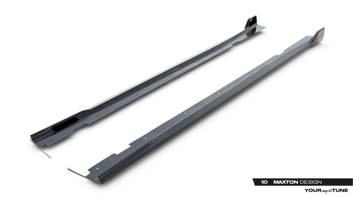 Prepreg Carbon Fiber Sidokjolar för BMW X7 M-Pack G07