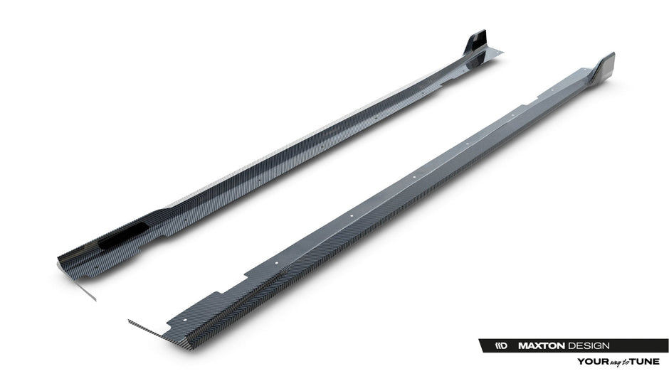 Prepreg Carbon Fiber Sidokjolar för BMW X7 M-Pack G07