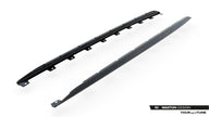 Prepreg Carbon Fiber Sidokjolar V.2 för Audi RS3 Sedan 8Y Facelift