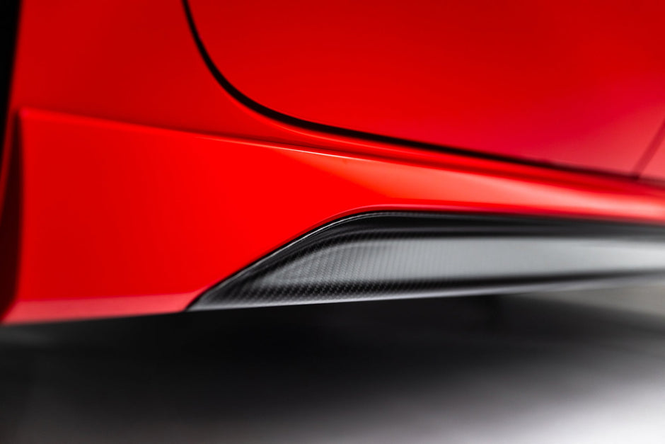 Prepreg Carbon Fiber Sidokjolar V.2 för Audi RS3 Sedan 8Y Facelift