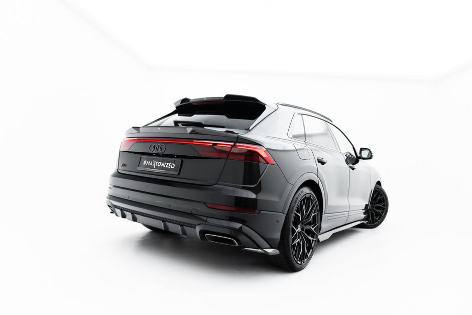 Prepreg Carbon Fiber Bakre Sidosplitters för Audi Q8 S-Line Mk1 Facelift