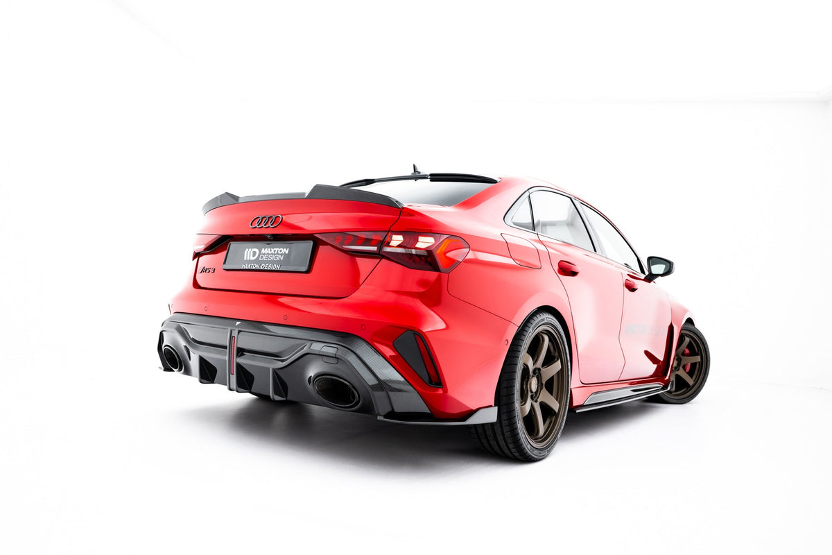 Prepreg Carbon Fiber Bakre Sidosplitters för Audi RS3 Sedan 8Y Facelift