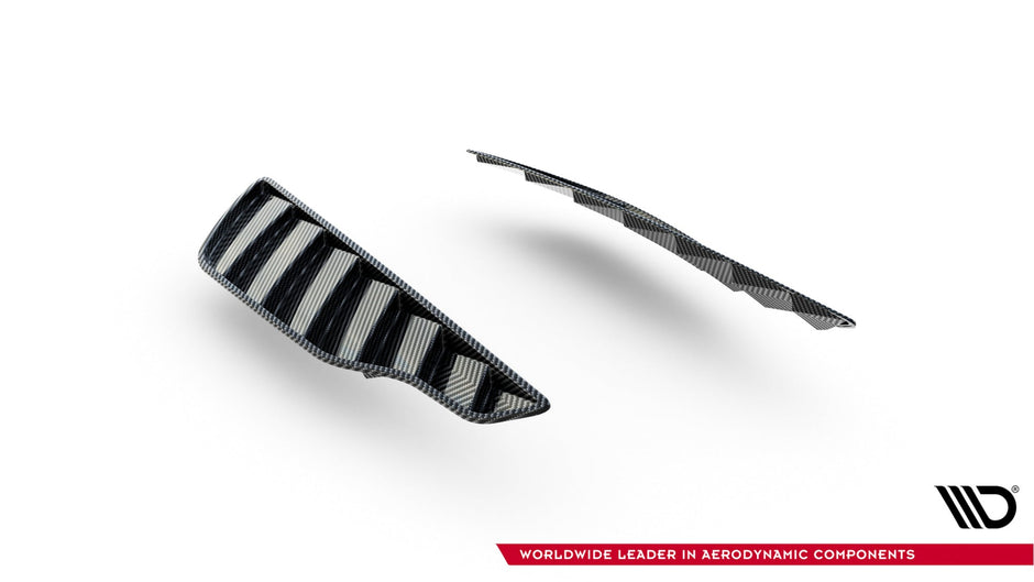 Prepreg Carbon Front Fender Side Vents för Mercedes-AMG GT 63 / 55 / 63 S E Performance C192