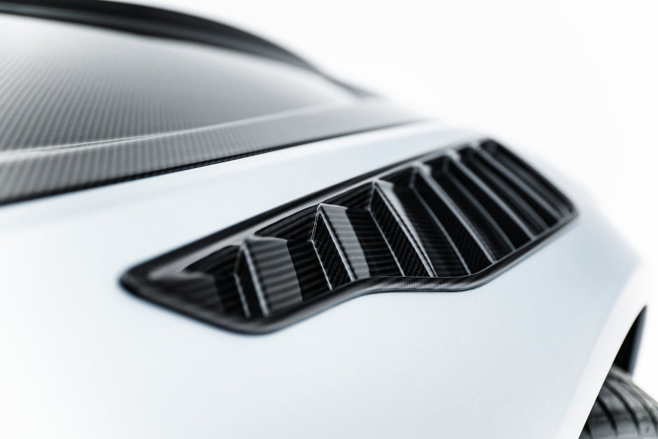 Prepreg Carbon Front Fender Side Vents för Mercedes-AMG GT 63 / 55 / 63 S E Performance C192