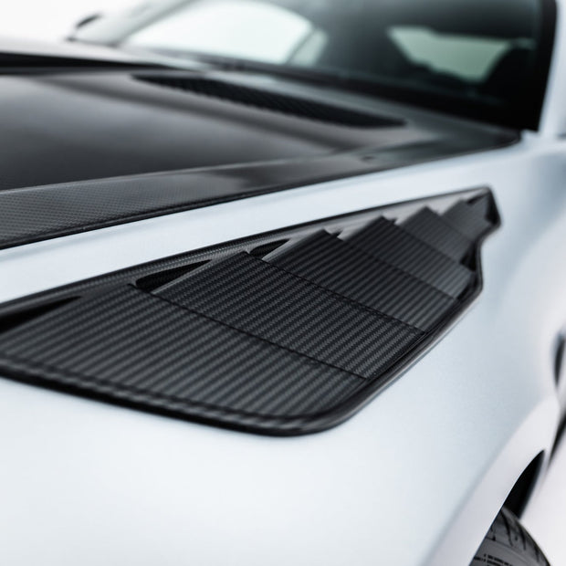 Prepreg Carbon Front Fender Side Vents för Mercedes-AMG GT 63 / 55 / 63 S E Performance C192