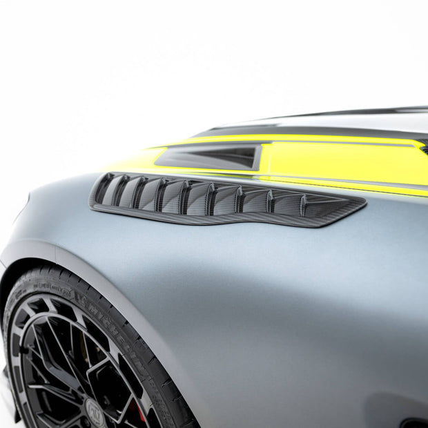 Prepreg Carbon Front Fender Side Vents för Mercedes-AMG GT C C190 Facelift