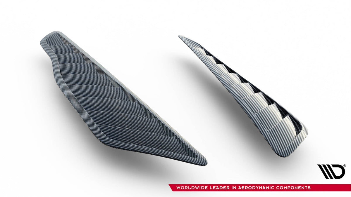 Prepreg Carbon Front Fender Side Vents för Mercedes-AMG GT C C190 Facelift