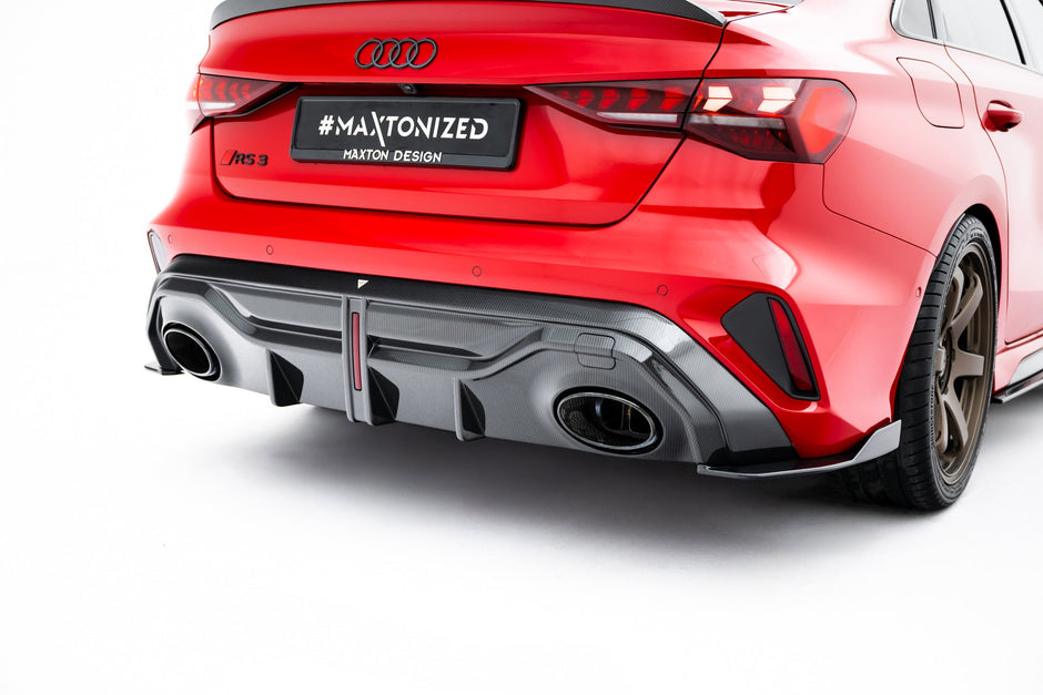 Prepreg Carbon Fiber Bakre Diffuser för Audi RS3 Sedan 8Y Facelift