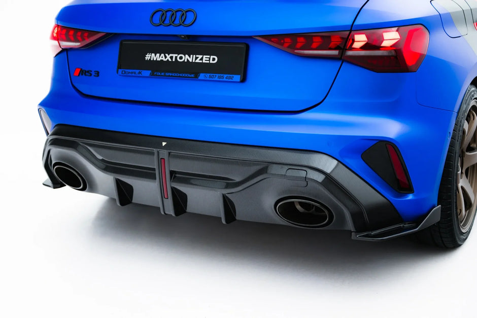 Prepreg Carbon Fiber Bakre Diffuser för Audi RS3 Sportback 8Y Facelift