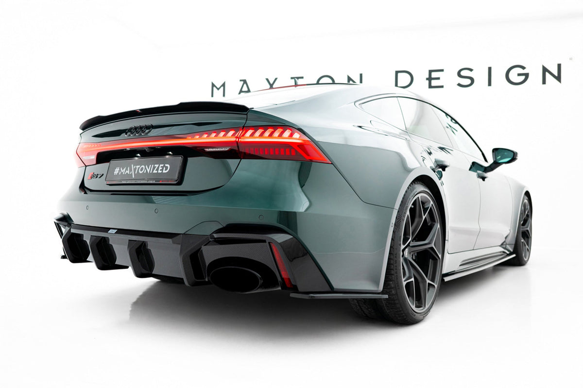 Prepreg Carbon Fiber Bakre Diffuser för Audi RS7 C8 C8 (version without towbar)