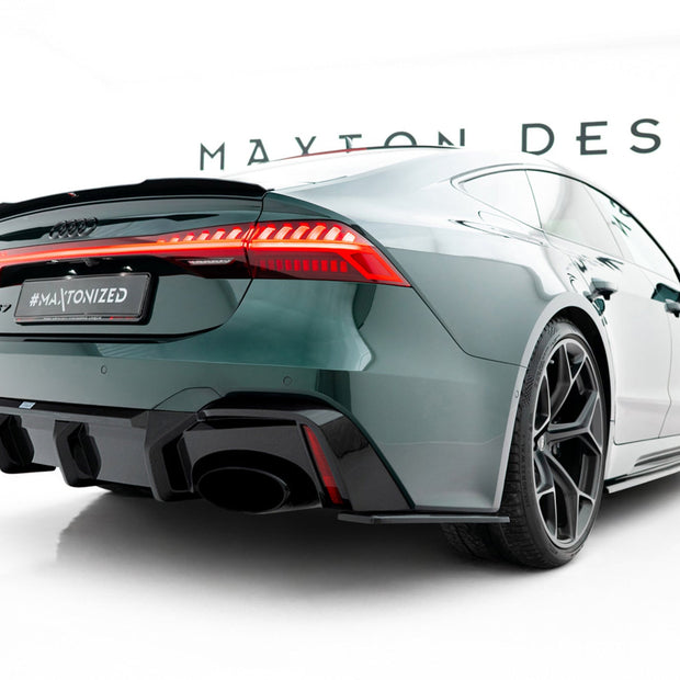 Prepreg Carbon Fiber Bakre Diffuser för Audi RS7 C8 (version with towbar)