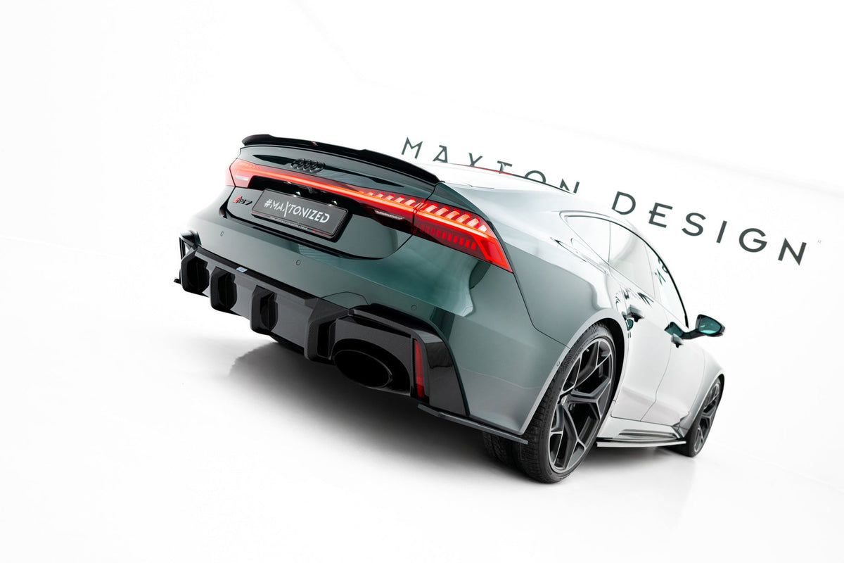 Prepreg Carbon Fiber Bakre Diffuser för Audi RS7 C8 C8 (version without towbar)