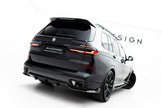 Prepreg Carbon Fiber Bakre Diffuser för BMW X7 M-Pack G07 Facelift (version without towbar)