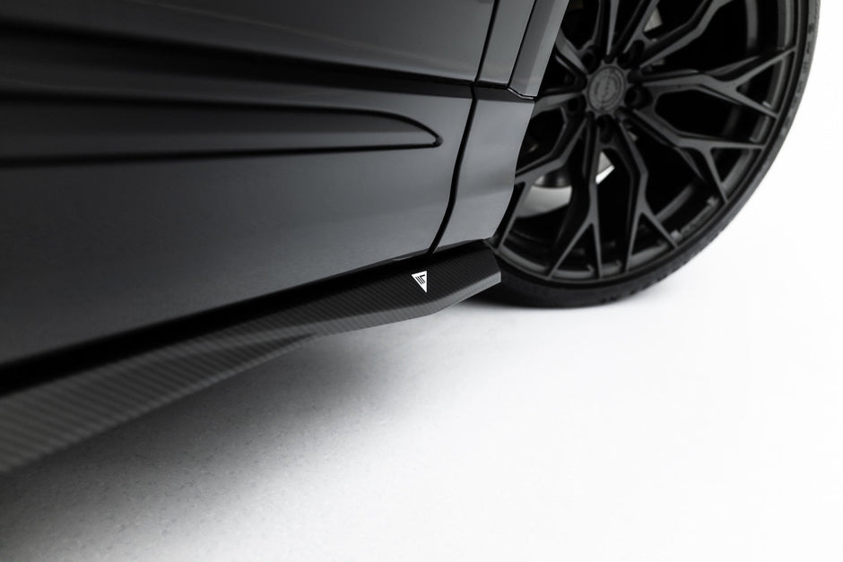 Set Of Prepreg Carbon Splitters för Audi Q8 S-Line Mk1 Facelift
