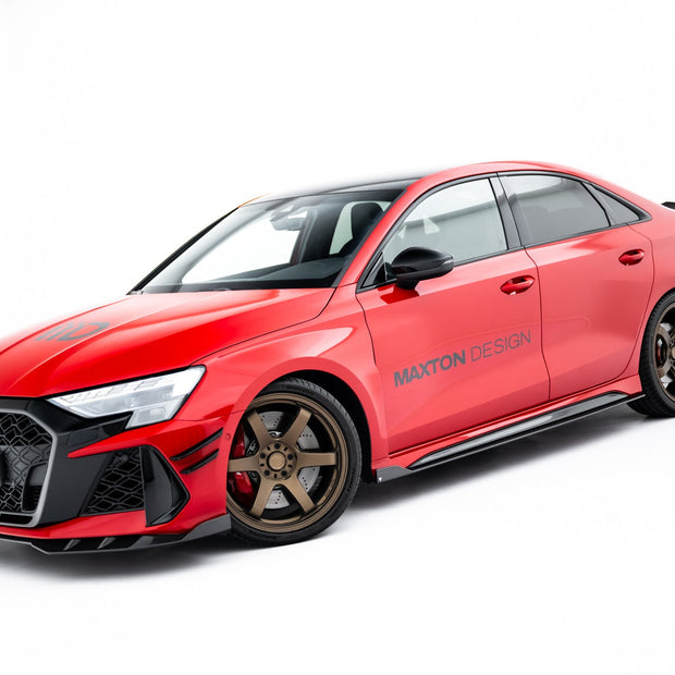 Set Of Prepreg Carbon Splitters för Audi RS3 Sedan 8Y Facelift