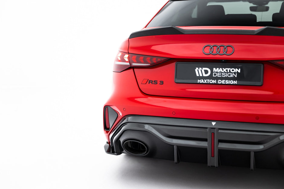 Set Of Prepreg Carbon Splitters för Audi RS3 Sedan 8Y Facelift