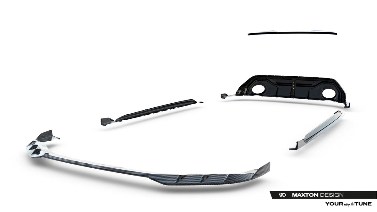 Set Of Prepreg Carbon Splitters för Audi RS3 Sedan 8Y Facelift