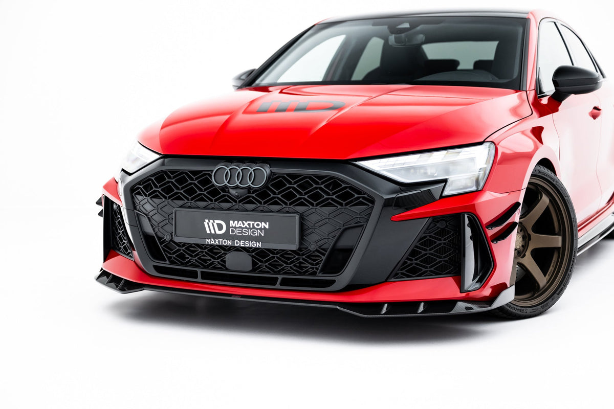 Set Of Prepreg Carbon Splitters för Audi RS3 Sedan 8Y Facelift