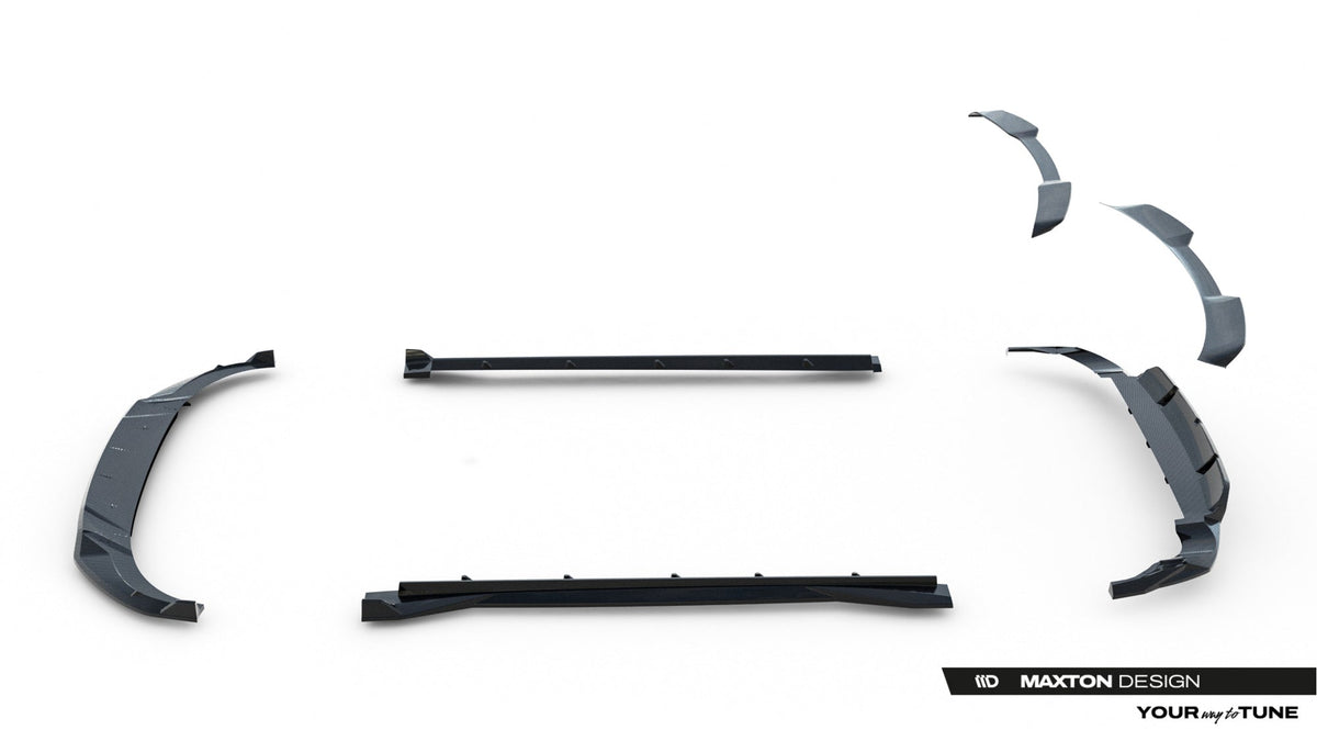 Set Of Prepreg Carbon Fiber Splitters för Audi RSQ8 Mk1 Facelift