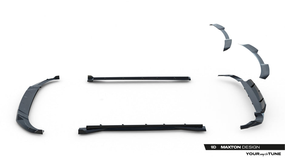 Set Of Prepreg Carbon Fiber Splitters för Audi RSQ8 Mk1 Facelift