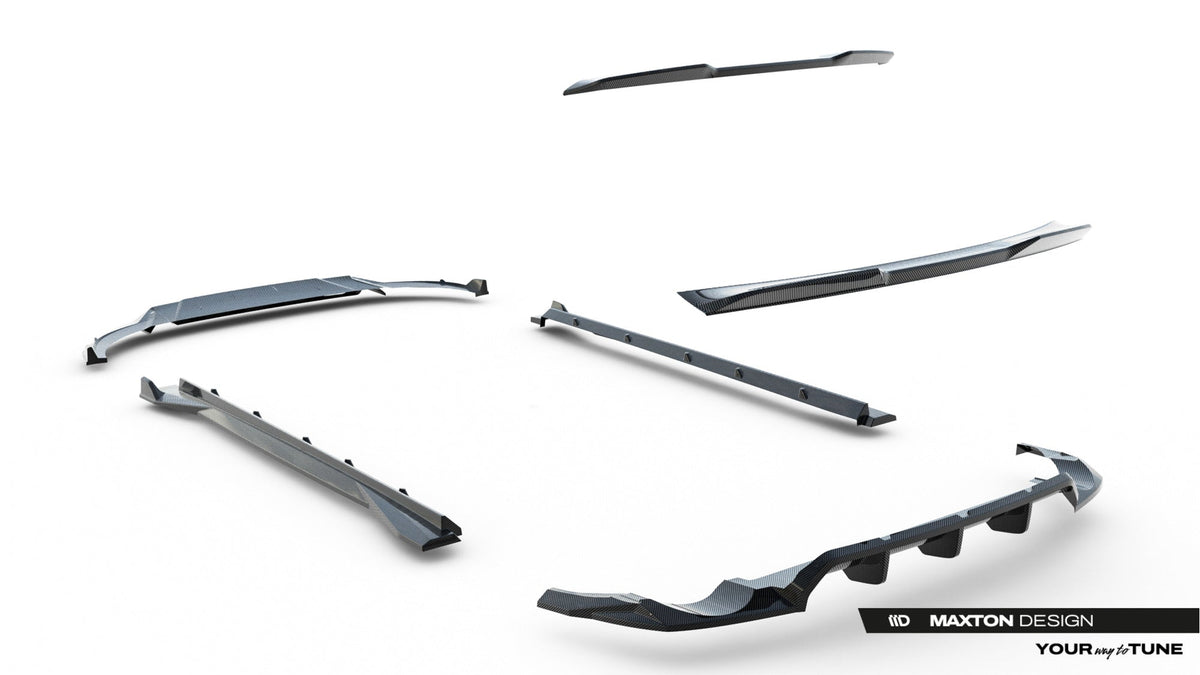 Set Of Prepreg Carbon Fiber Splitters för Audi RSQ8 Mk1 Facelift