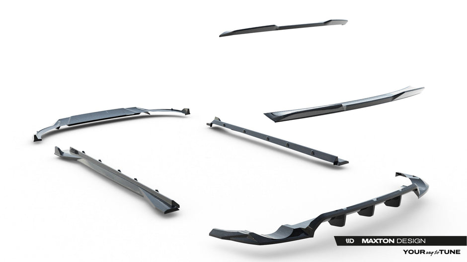 Set Of Prepreg Carbon Fiber Splitters för Audi RSQ8 Mk1 Facelift