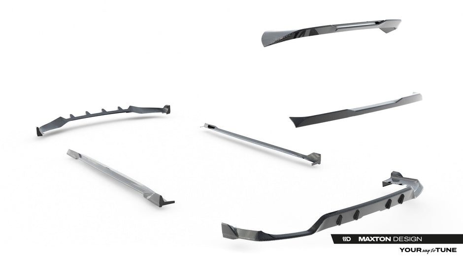 Set Of Prepreg Carbon Fiber Splitters för BMW X5 M-Pack G05