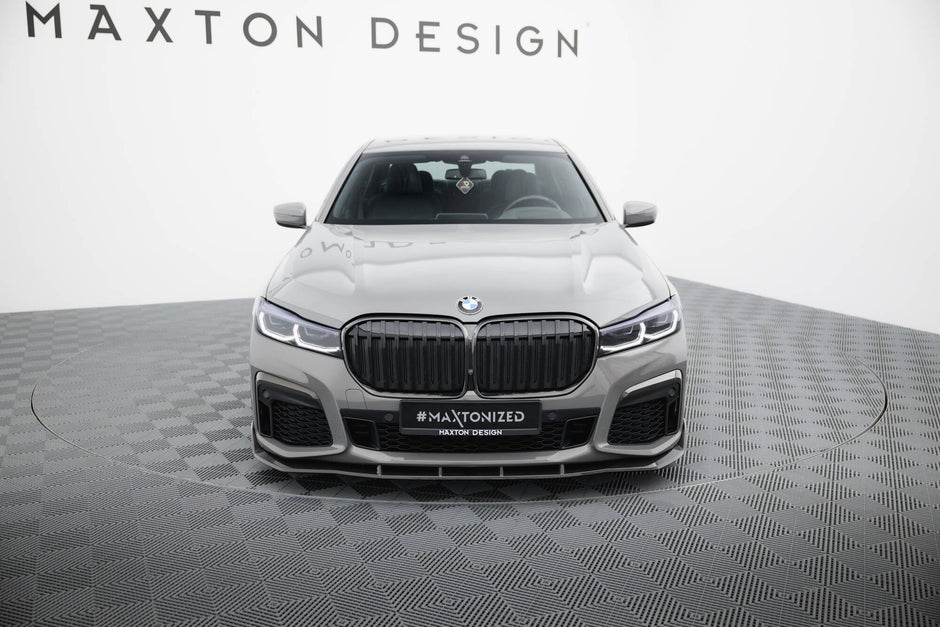 Prepreg Carbon Fiber Frontläpp + Abs Splitter för BMW 7 M-Pack G11 Facelift