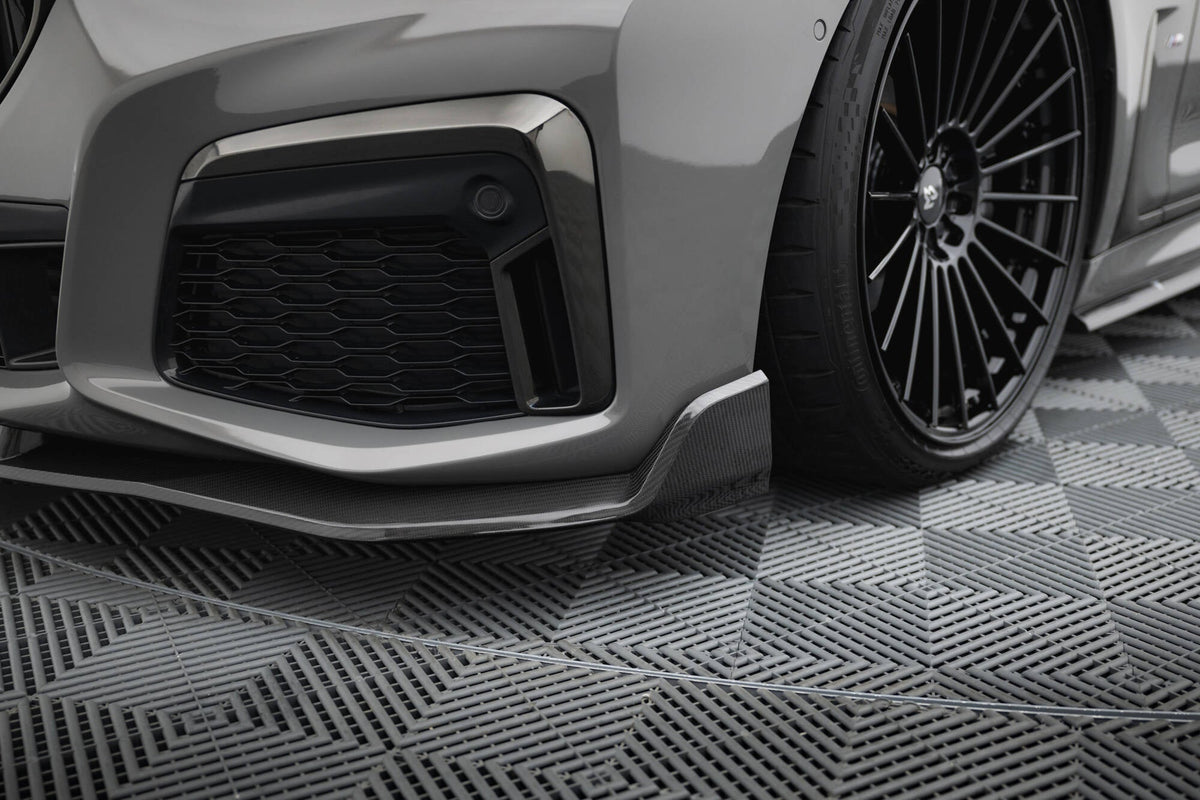 Prepreg Carbon Fiber Frontläpp + Abs Splitter för BMW 7 M-Pack G11 Facelift
