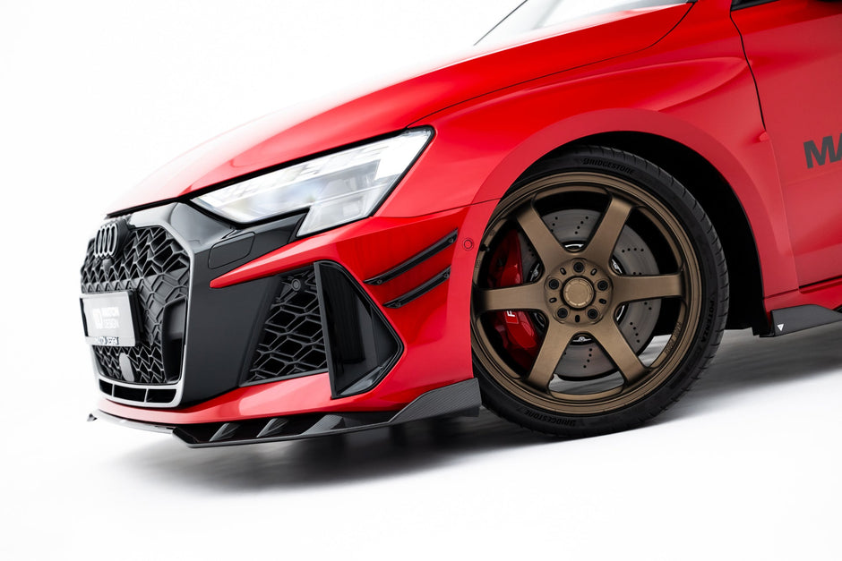 Prepreg Carbon Fiber Frontläpp för Audi RS3 Sedan 8Y Facelift