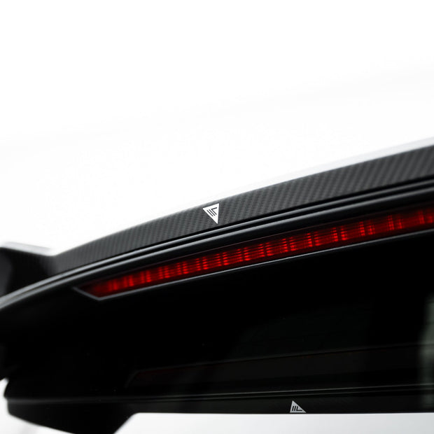 Prepreg Carbon Fiber Tailgate Spoiler (Upper) för Audi SQ8 / Q8 S-Line Mk1 Facelift