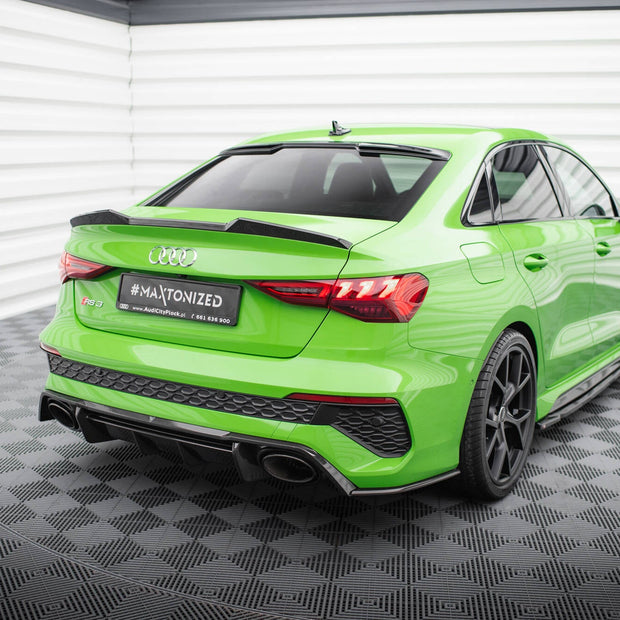 Prepreg Carbon Fiber Tailgate Spoiler för Audi RS3 / S3 / A3 S-Line / Standard Sedan 8Y