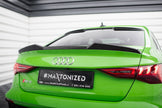 Prepreg Carbon Fiber Tailgate Spoiler för Audi RS3 / S3 / A3 S-Line / Standard Sedan 8Y
