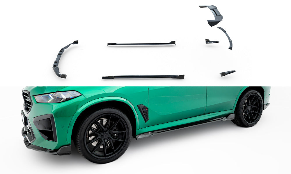 Set Of Prepreg Carbon Fiber Splitters för BMW X5 M F95 Facelift