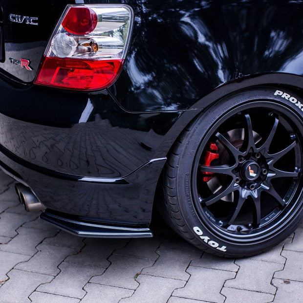 Bakre Sidosplitters för Honda Civic EP3 (Mk7) TYPE-R/S Facelift