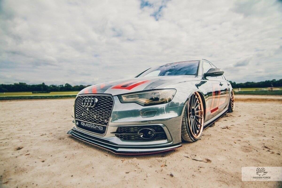 Racing Frontläpp för Audi A6 S-Line C7 (2 splitters)