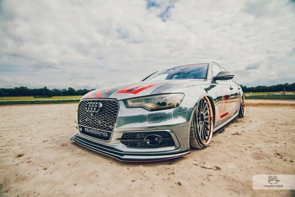 Racing Frontläpp för Audi A6 S-Line C7 (2 splitters)