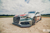Racing Frontläpp för Audi A6 S-Line C7 (2 splitters)