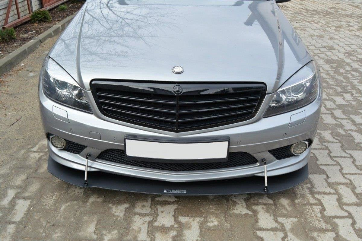 Front Racing Splitter för Mercedes-Benz C Sedan / Estate AMG-Line W204 / S204