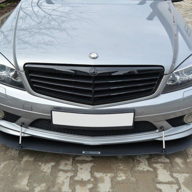 Front Racing Splitter för Mercedes-Benz C Sedan / Estate AMG-Line W204 / S204