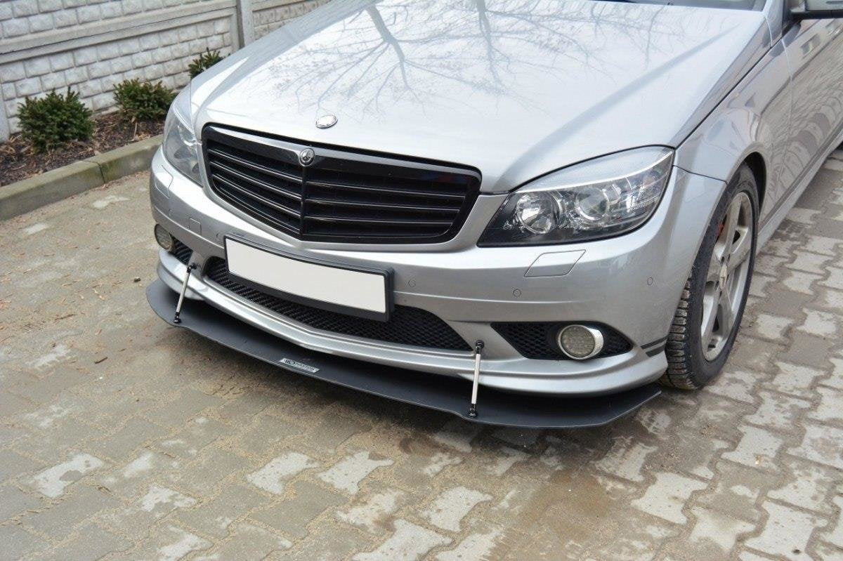 Front Racing Splitter för Mercedes-Benz C Sedan / Estate AMG-Line W204 / S204