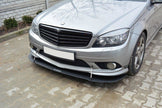 Front Racing Splitter för Mercedes-Benz C Sedan / Estate AMG-Line W204 / S204