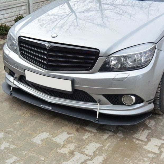 Front Racing Splitter för Mercedes-Benz C Sedan / Estate AMG-Line W204 / S204
