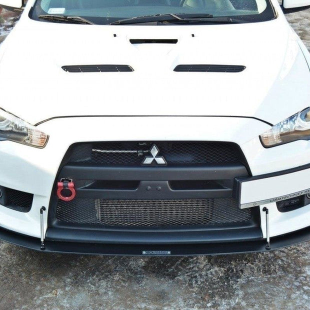 Front Racing Splitter V.2 för Mitsubishi Lancer Evo X