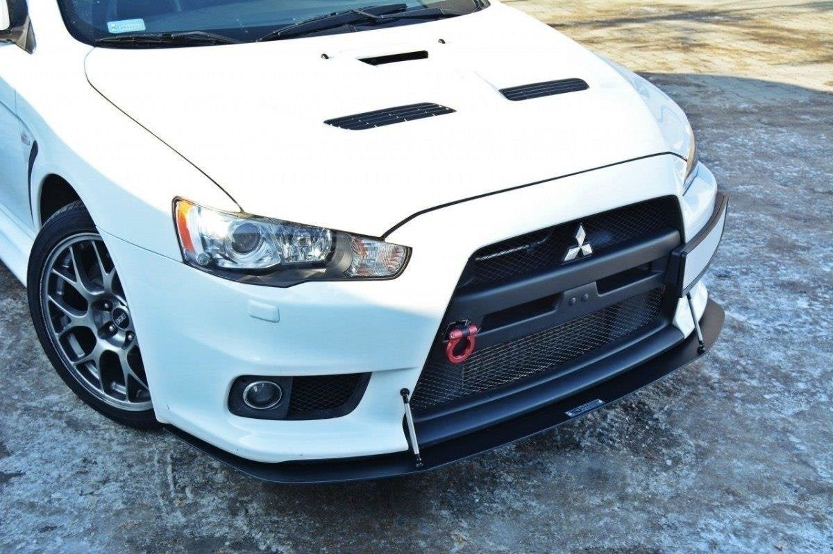 Front Racing Splitter V.2 för Mitsubishi Lancer Evo X