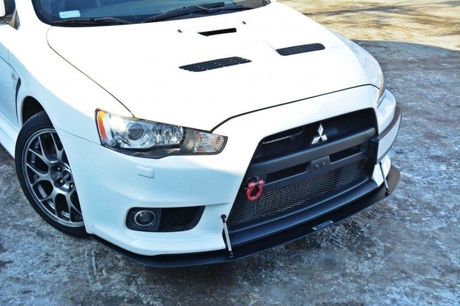 Front Racing Splitter V.2 för Mitsubishi Lancer Evo X
