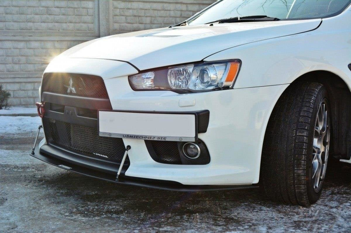 Front Racing Splitter V.2 för Mitsubishi Lancer Evo X