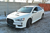 Front Racing Splitter V.2 för Mitsubishi Lancer Evo X