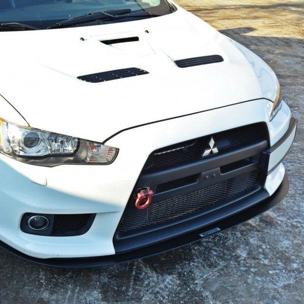 Front Racing Splitter V.3 för Mitsubishi Lancer Evo X